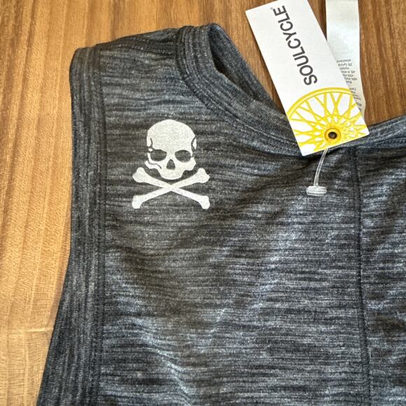 Lululemon Soulcycle Cardio Squad Tank W/SC Chicago Black Heathered Size 10 NEW - Picture 7 of 7